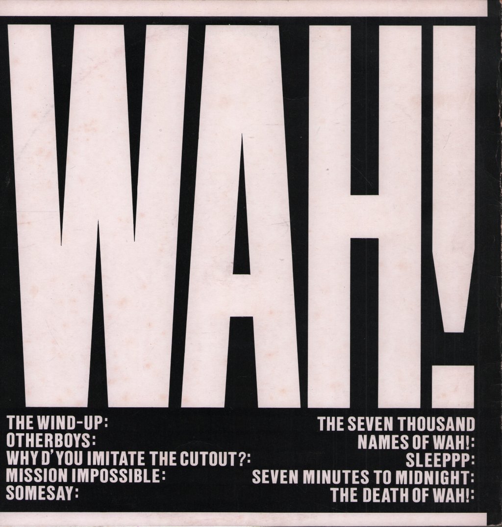 Wah! - Nah=Poo - The Art Of Bluff - Lp