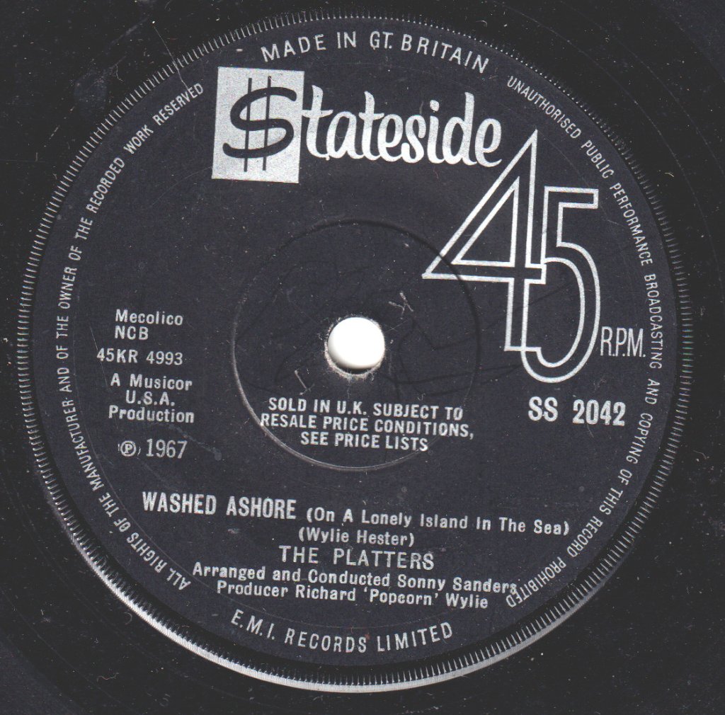 Platters - Washed Ashore (On A Lonely Island In The Sea) - 7 Inch