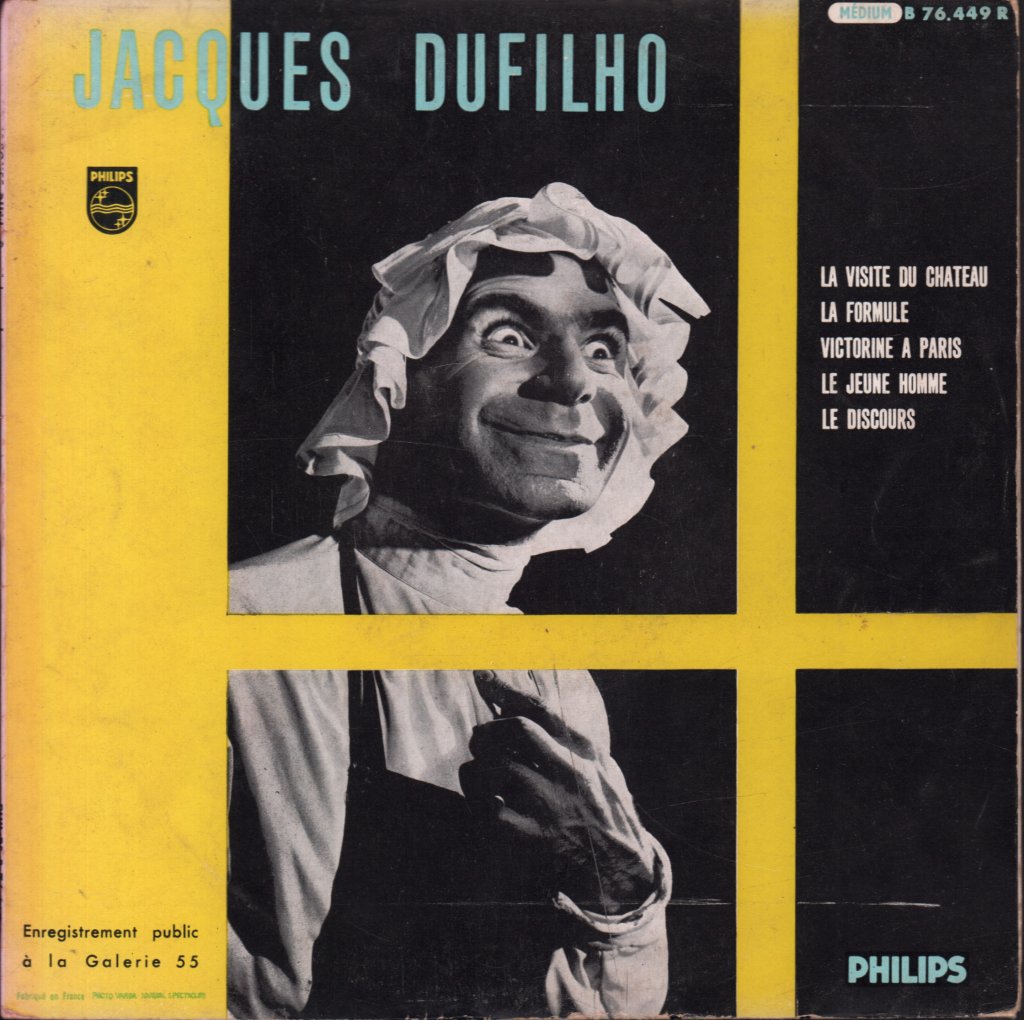 Jacques Dufilho - Enregistrement Public A La Galerie 55 - 10 Inch