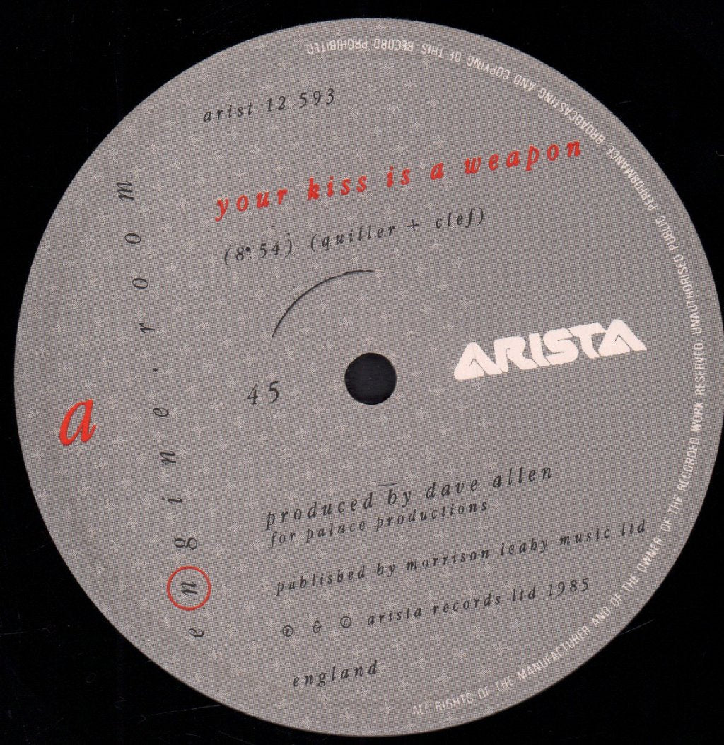 Engine Room - Your Kiss Is A Weapon - 12 Inch