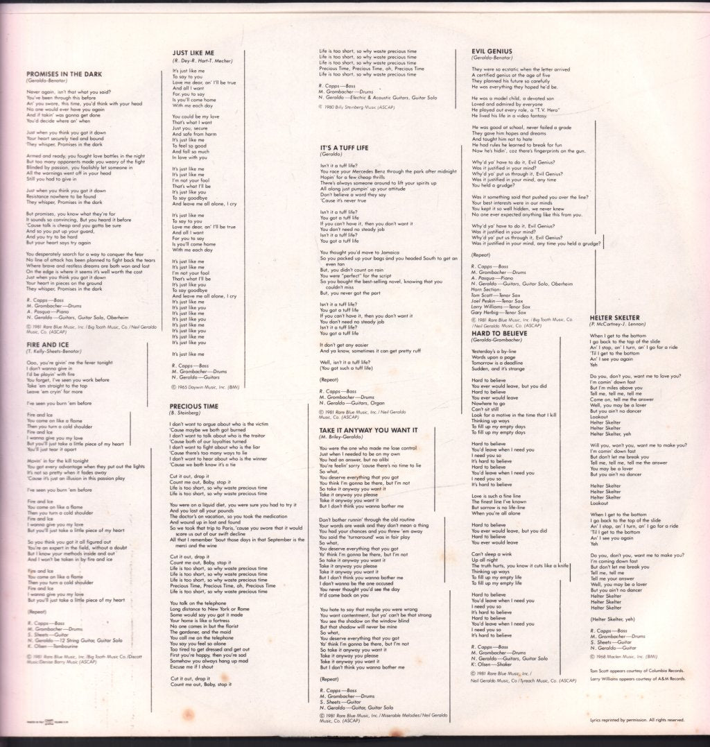 Pat Benatar - Precious Time - Lp