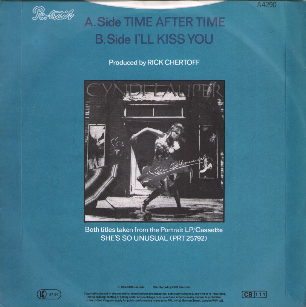 Cyndi Lauper - Time After Time - 7 Inch