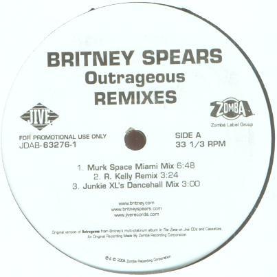 Britney Spears - Outrageous - 12 Inch