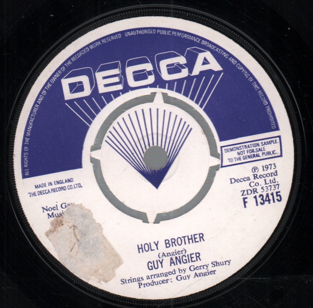 Guy Angier - Jacaranda Blues - 7 Inch