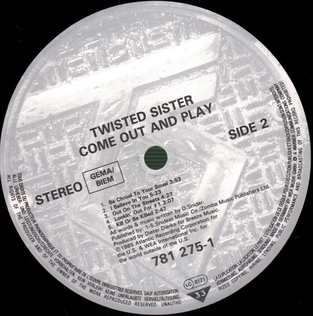 Twisted Sister - Come Out And Play - Lp
