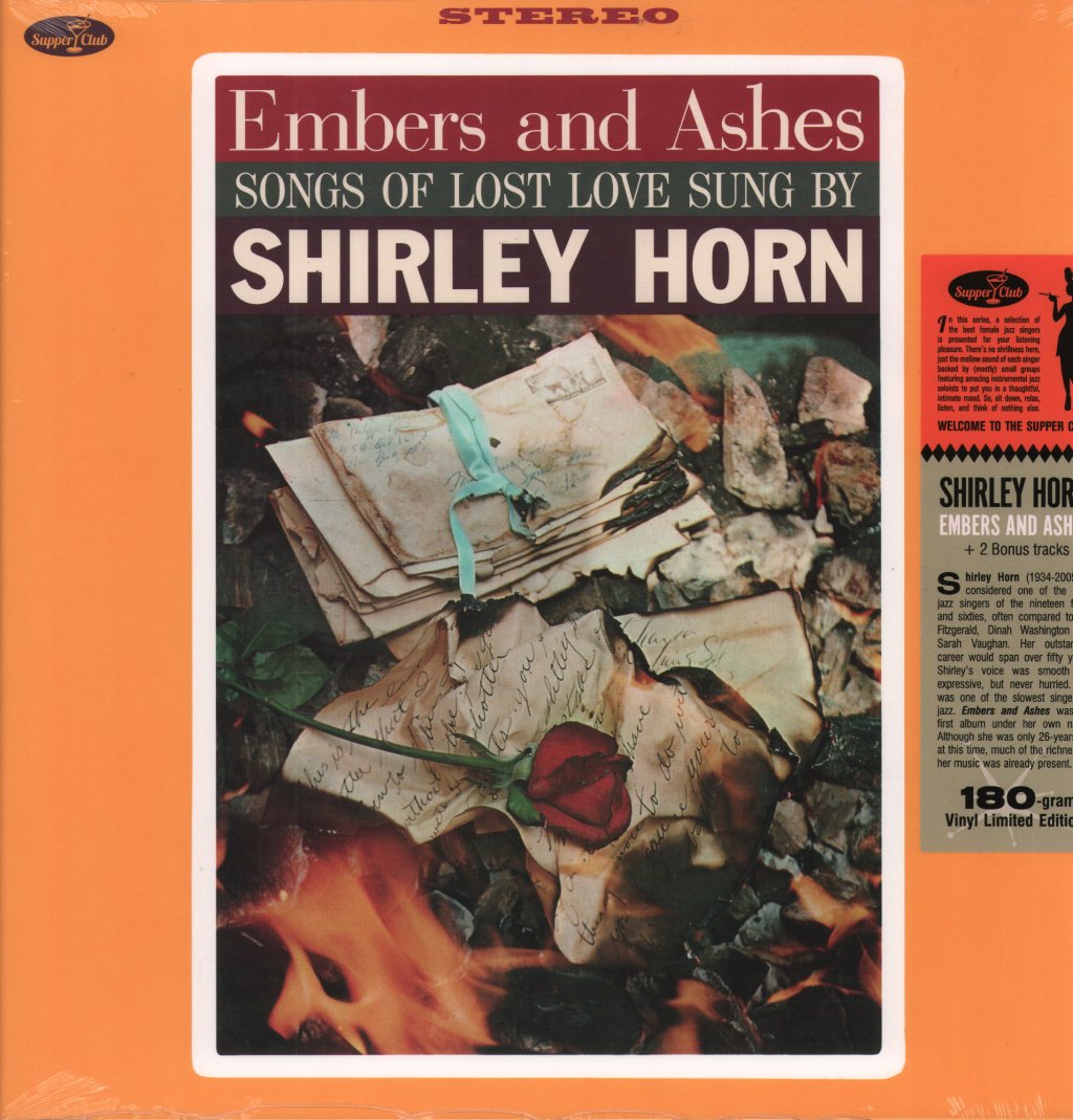 Shirley Horn - Embers and Ashes - Songs of Lost Love Sung By Shirley Horn - Lp