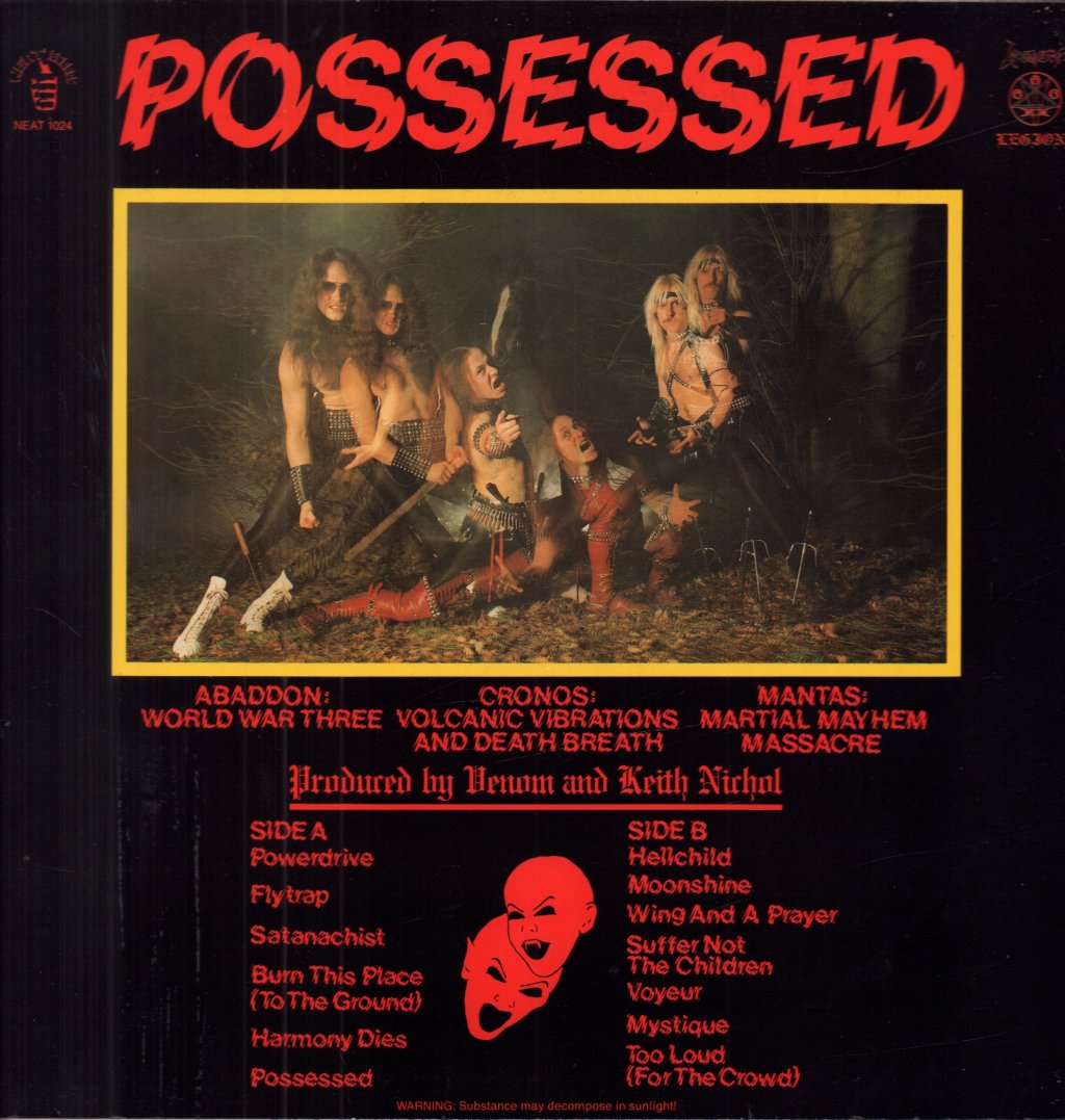 Venom (Metal Group) - Possessed - Lp