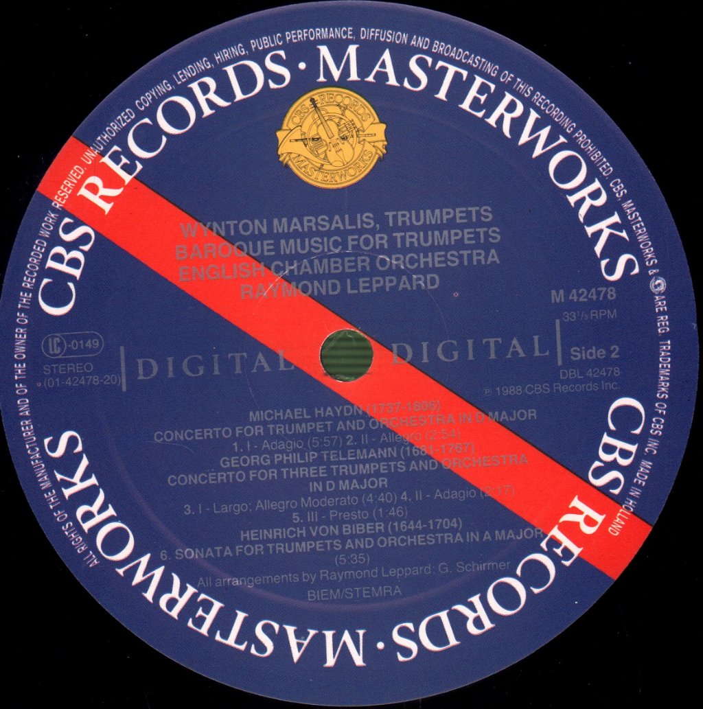 Wynton Marsalis - Baroque Music For Trumpets - Lp
