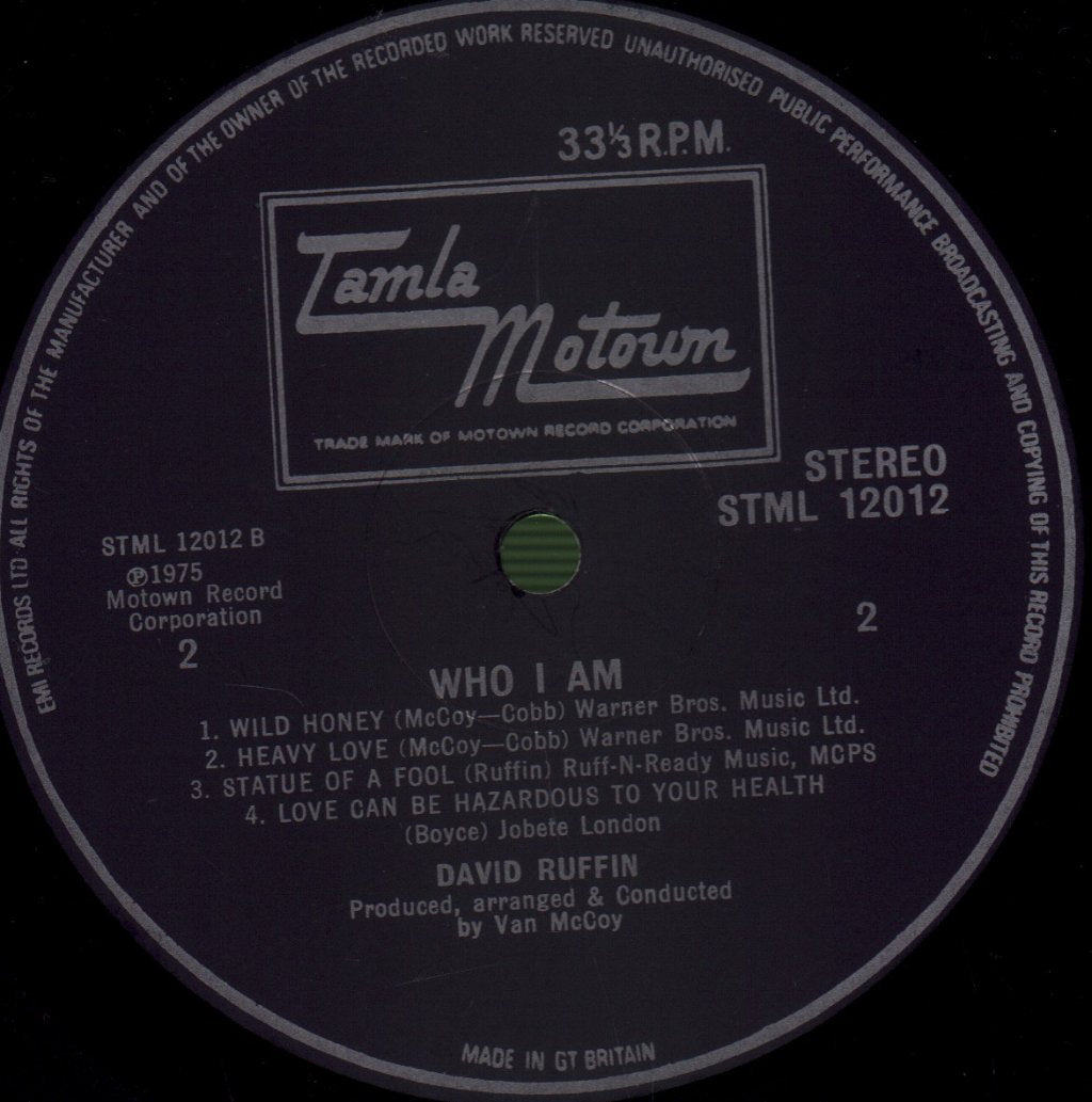 David Ruffin - Who I Am - Lp