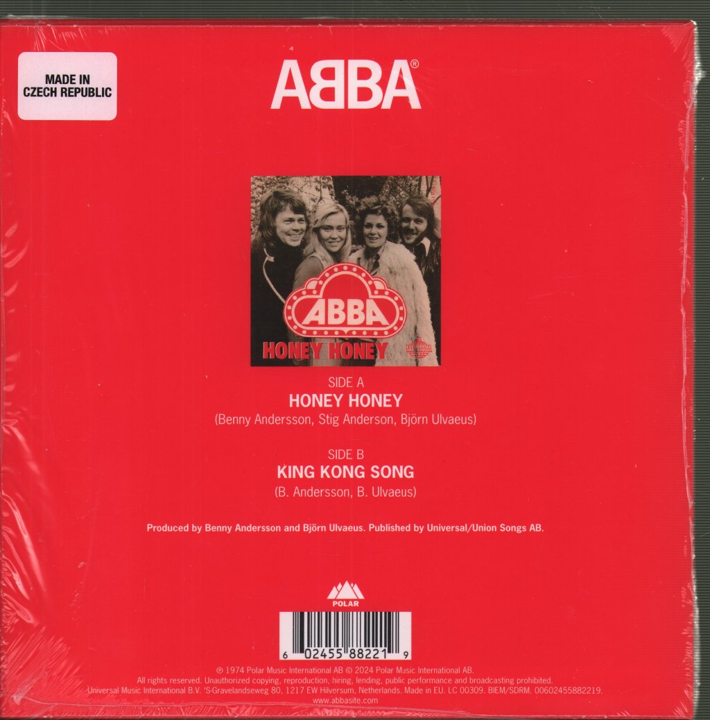 ABBA - Honey Honey (English) / King Kong Song - 7 Inch