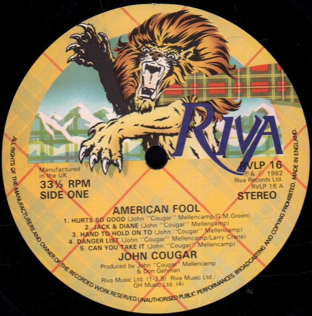 John Cougar - American Fool - Lp