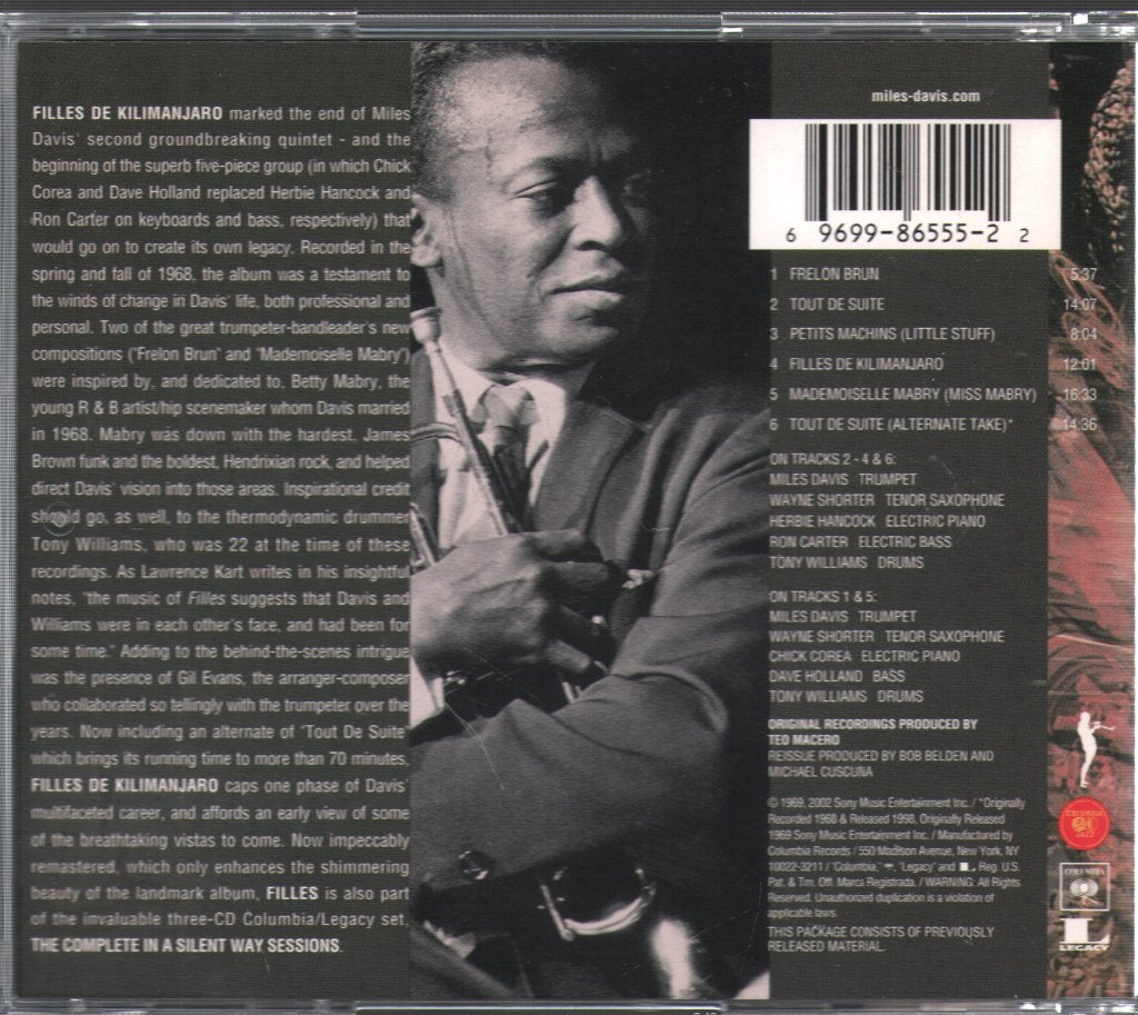Miles Davis - Filles De Kilimanjaro - Cd