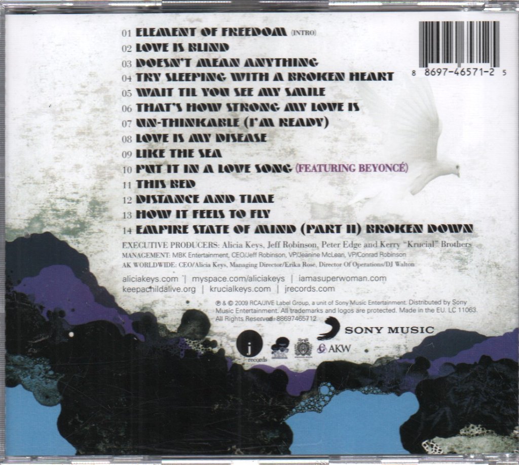 Alicia Keys - Element Of Freedom - Cd