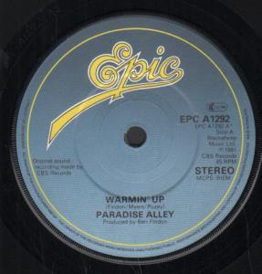 Paradise Alley - Warmin Up - 7 Inch