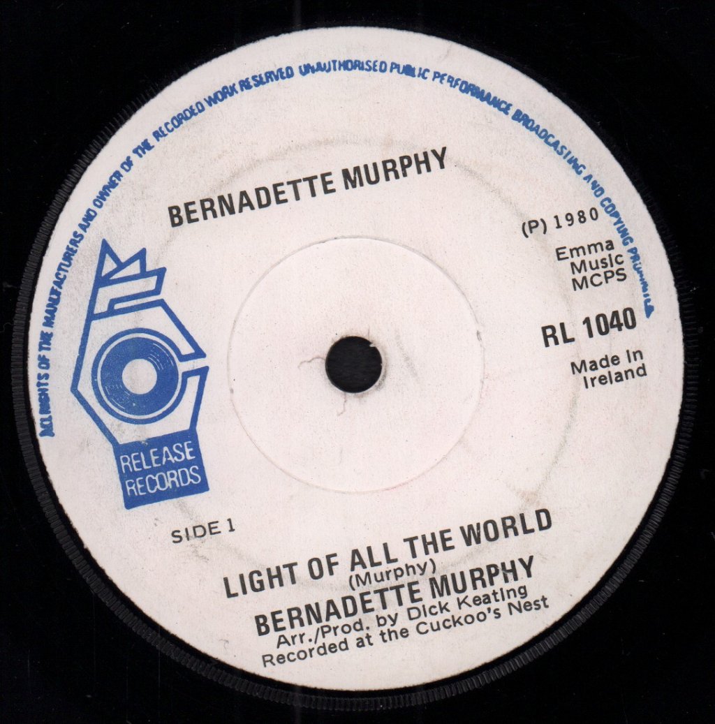 Bernadette Murphy - Light Of All The World - 7 Inch