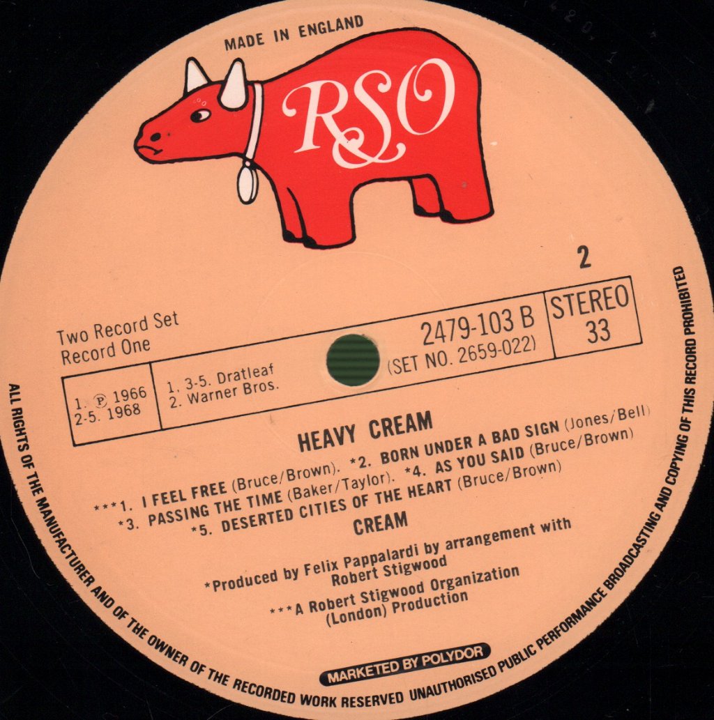 Cream - Heavy Cream - Double Lp