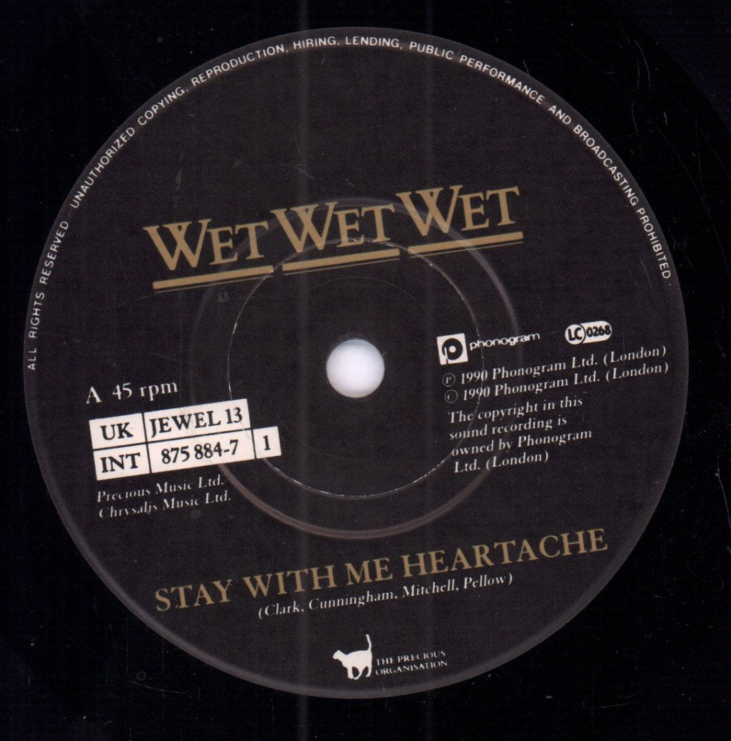 Wet Wet Wet - Stay With Me Heartache - 7 Inch