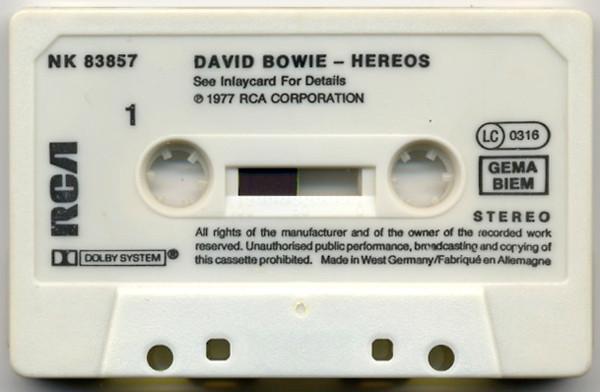 David Bowie - "Heroes" - Cassette
