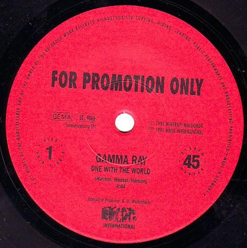 Gamma Ray - One With The World - 7 Inch