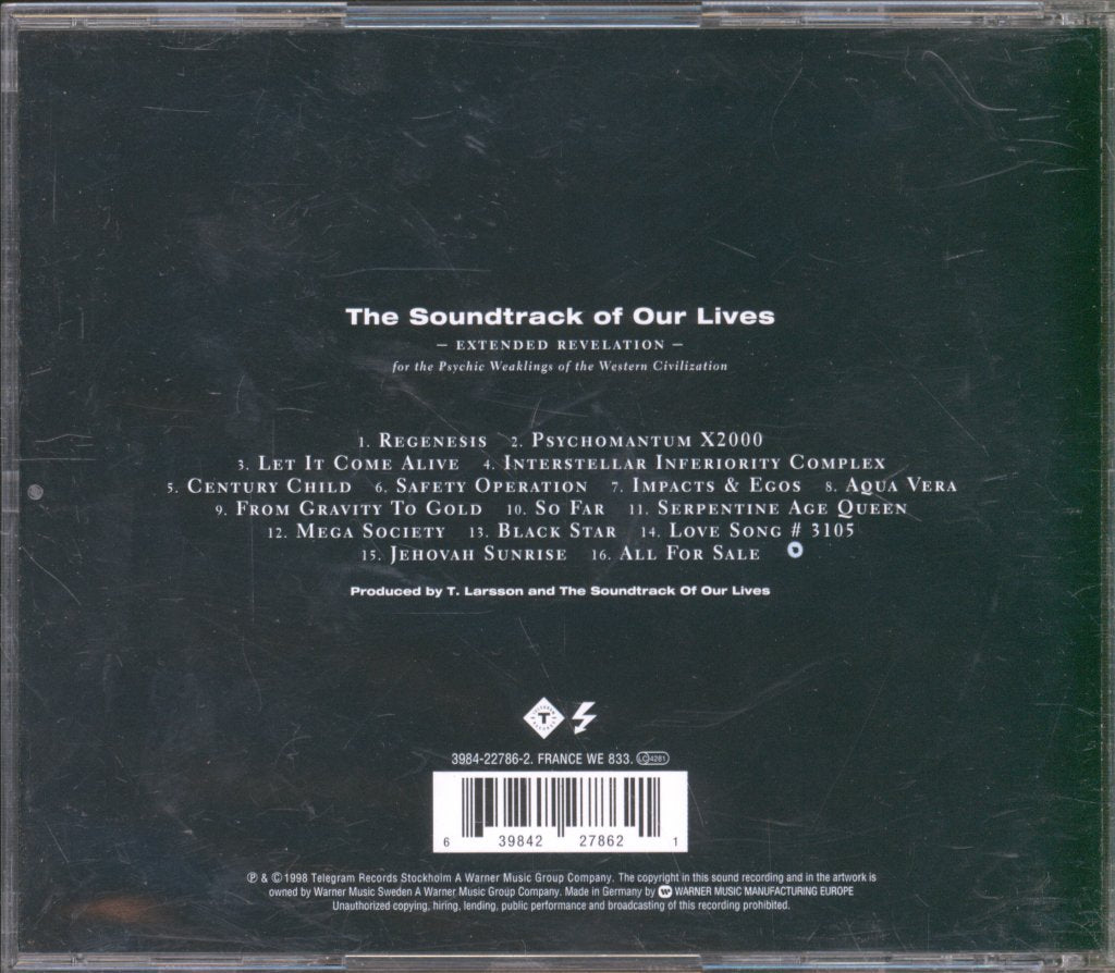 Soundtrack Of Our Lives - Extended Revelation (For The Psychic Weaklings Of The Western Civilization) - Cd