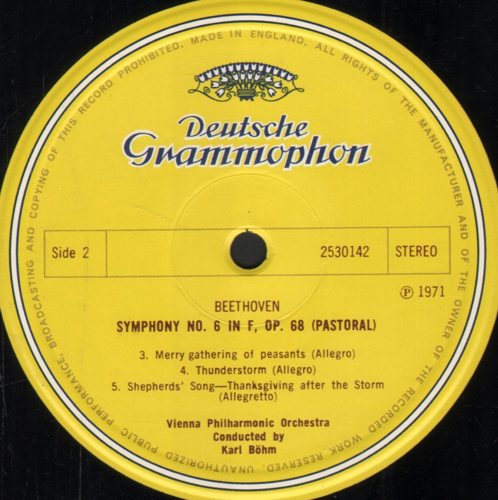 Karl Bohm / Vienna Philharmonic Orchestra - Ludwig Van Beethoven - Symphonie Nr 6 Pastorale - Lp