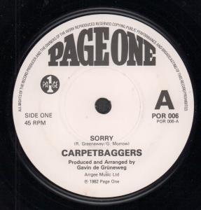Carpetbaggers - Sorry - 7 Inch