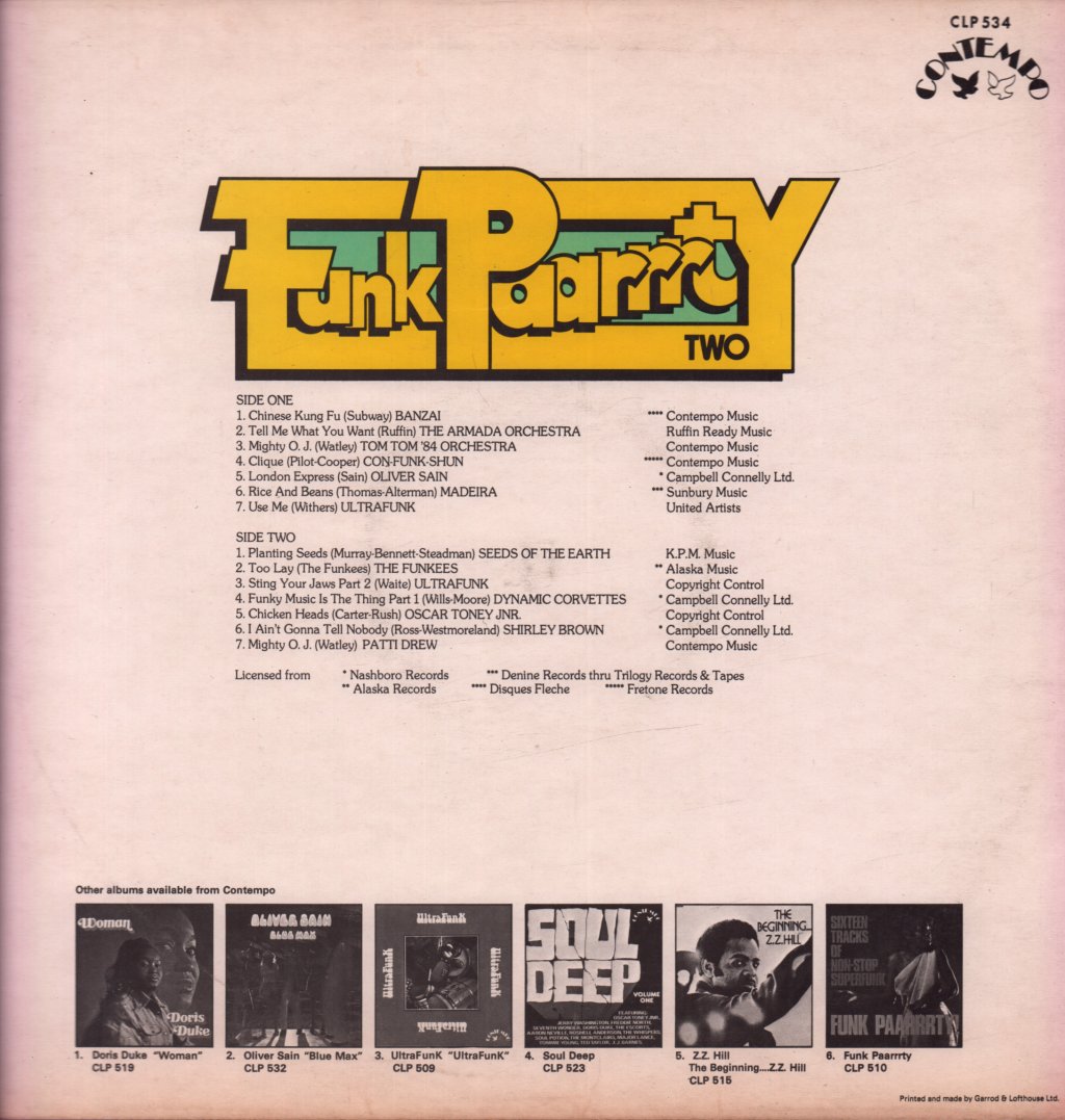 Various Artists - Funk Paarrrty Two - Lp