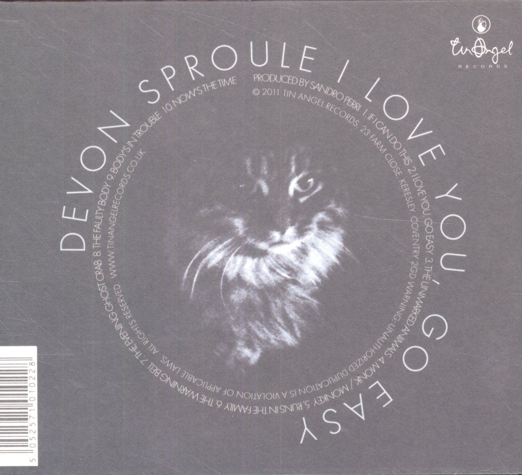 Devon Sproule - I Love You, Go Easy - Cd