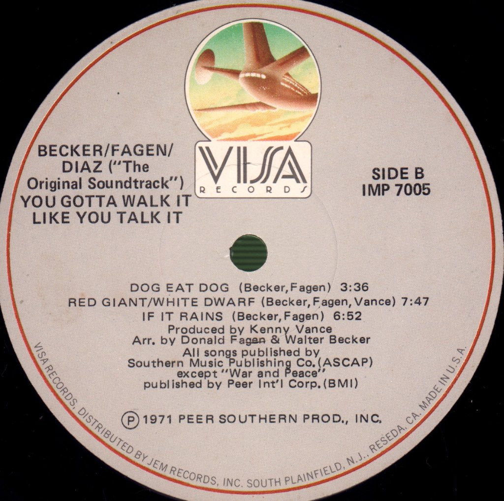 Becker/Fagen/Diaz - You Gotta Walk It Like You Talk It (Original Soundtrack) - Lp