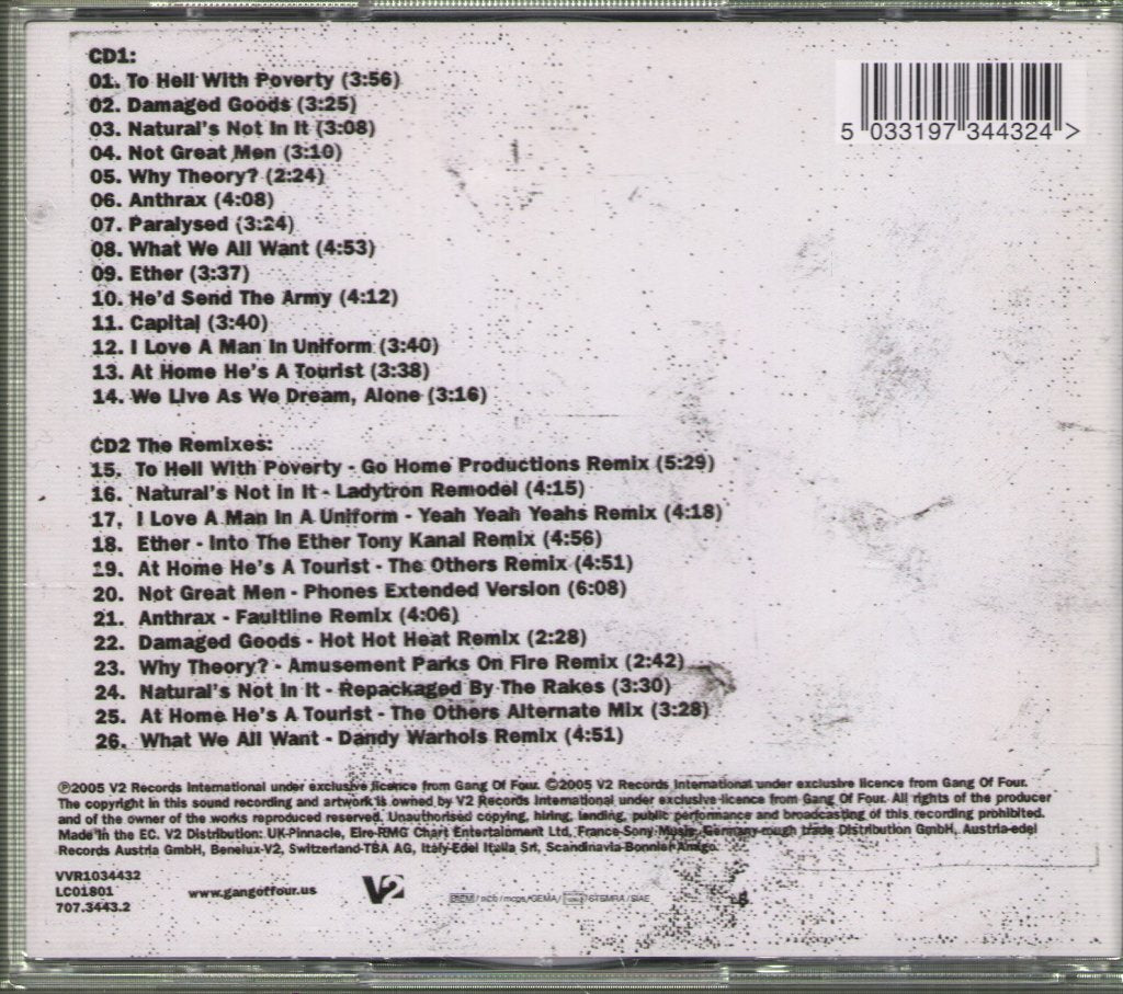 Gang Of Four - Return The Gift - Double Cd