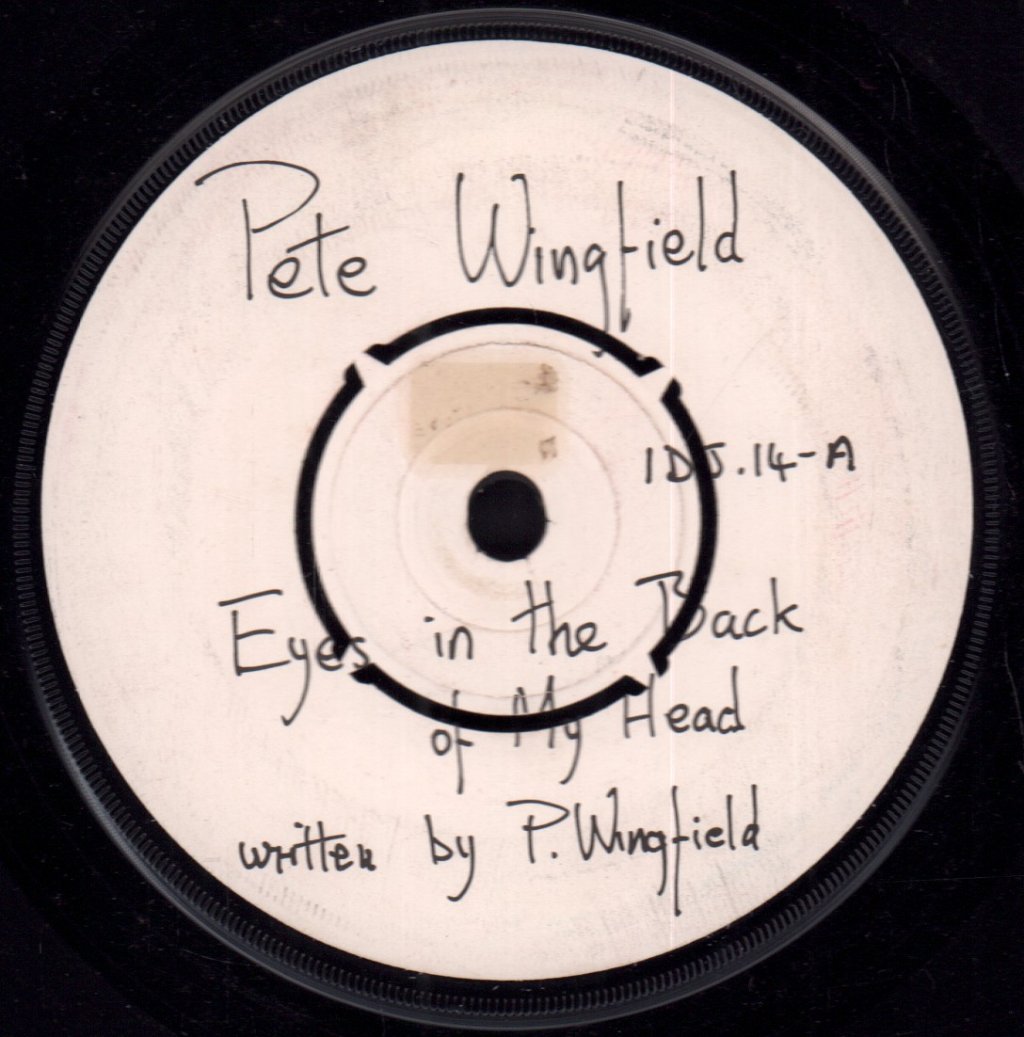 Pete Wingfield - Eyes In The Back Of My Head - 7 Inch