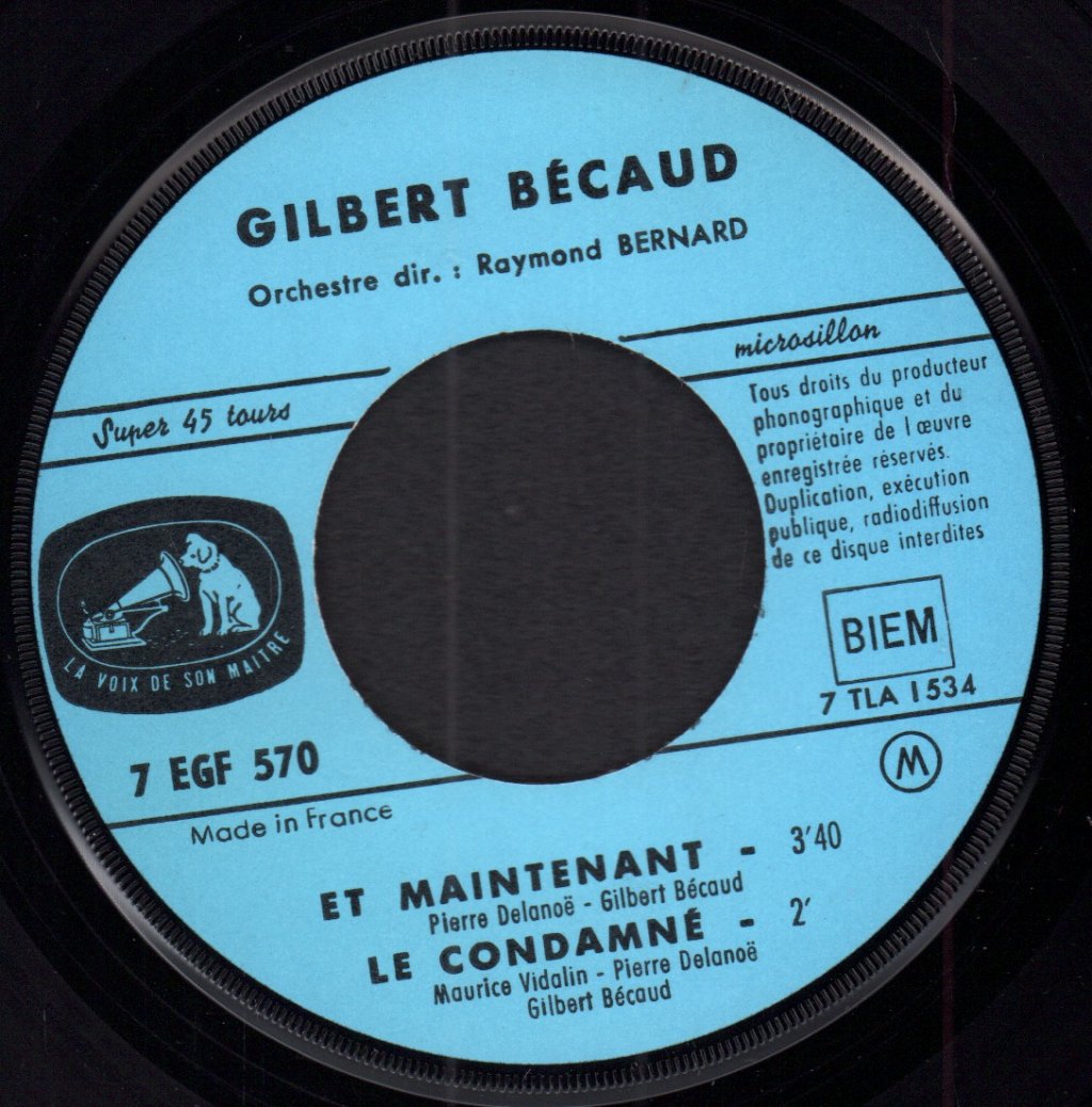 Gilbert Becaud - Parmi Ses Recents Succes - 7 Inch