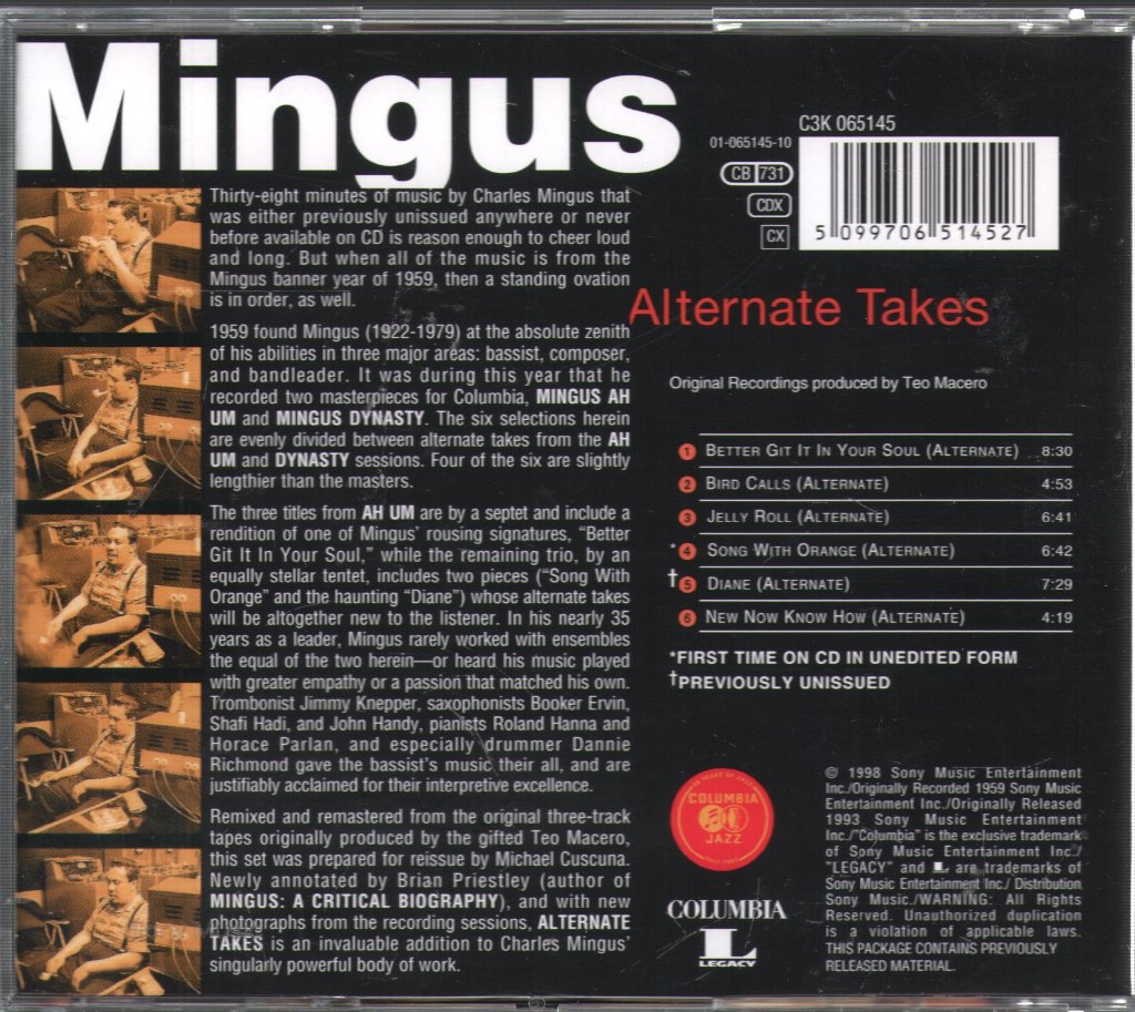 Charles Mingus - Complete 1959 Columbia Recordings - Cd Set