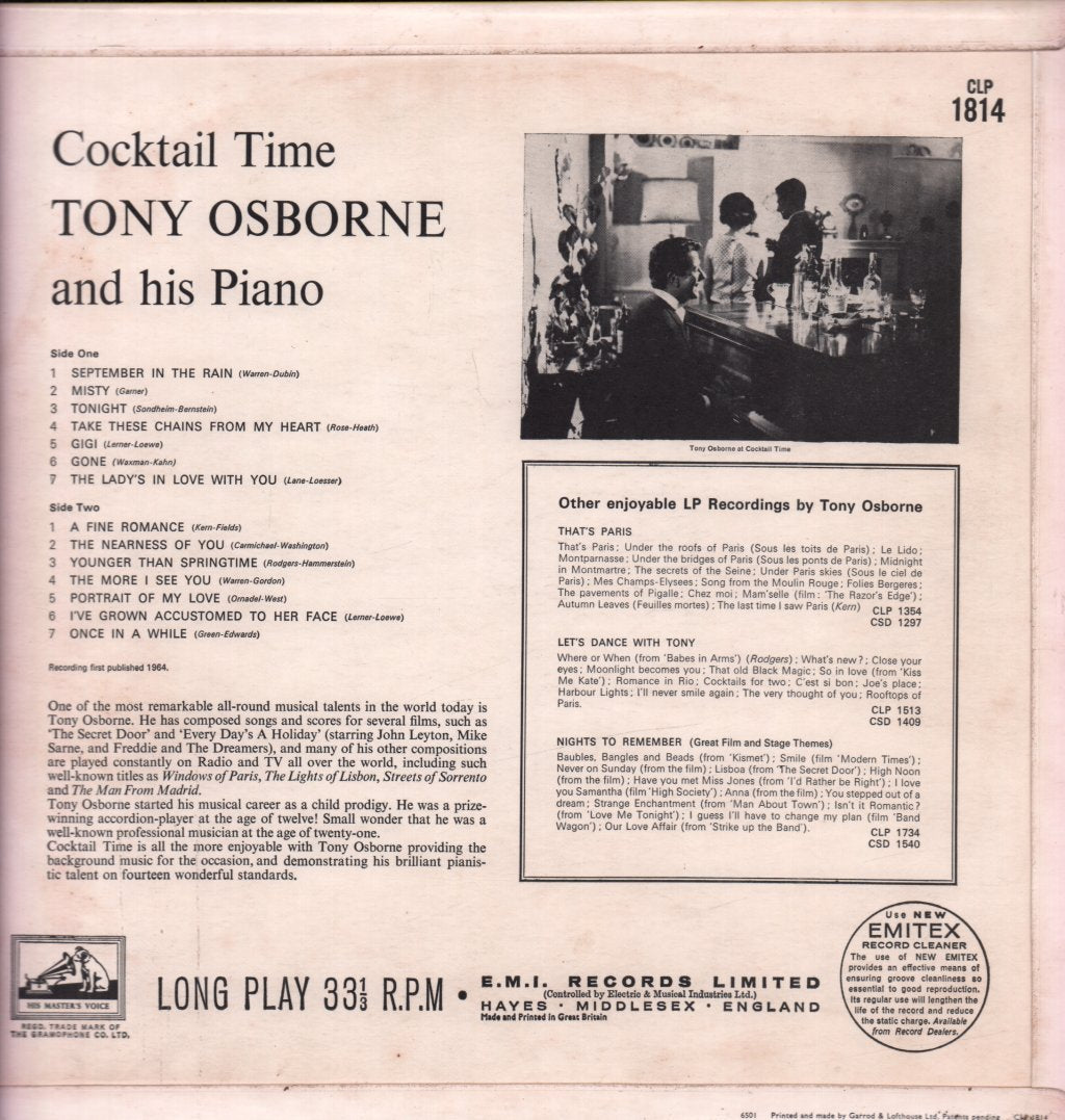 Tony Osborne - Cocktail Time - Lp