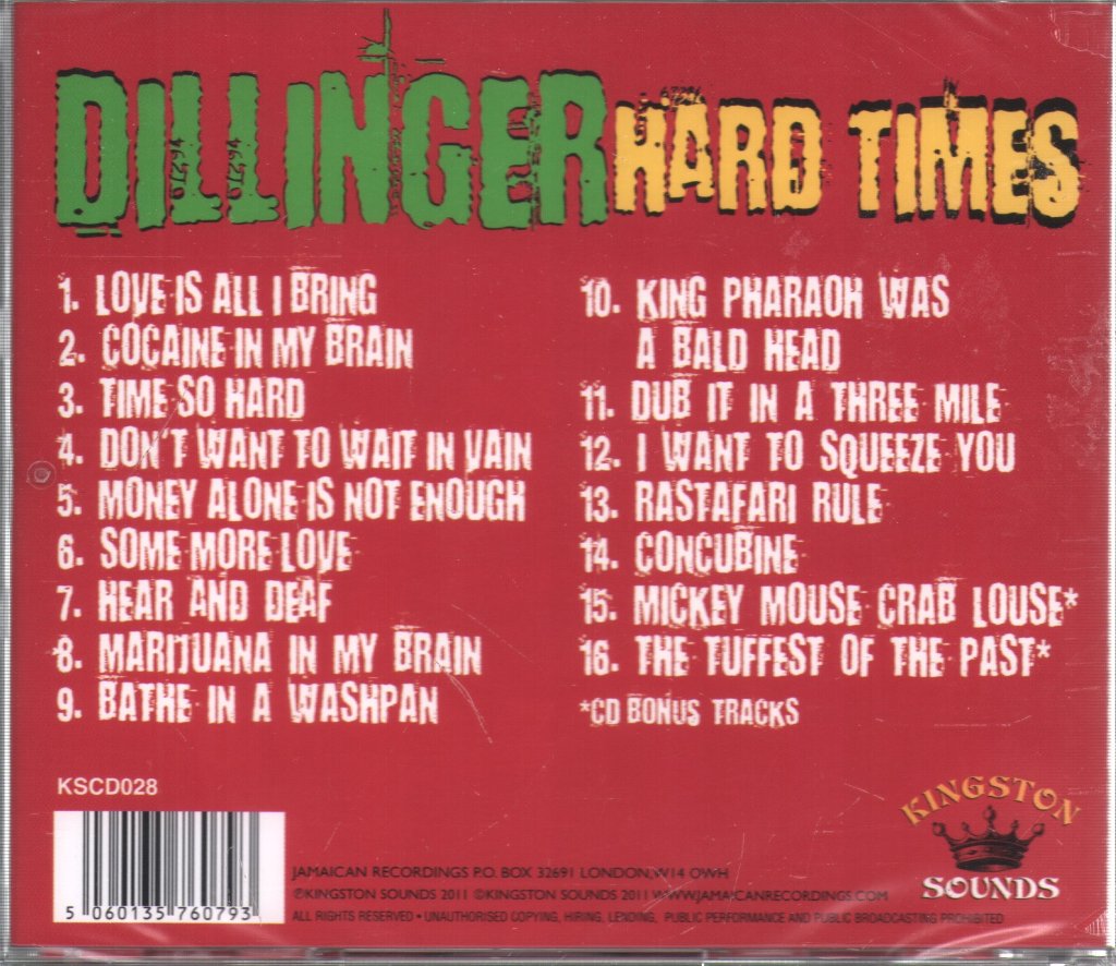 Dillinger - Hard Times - Cd