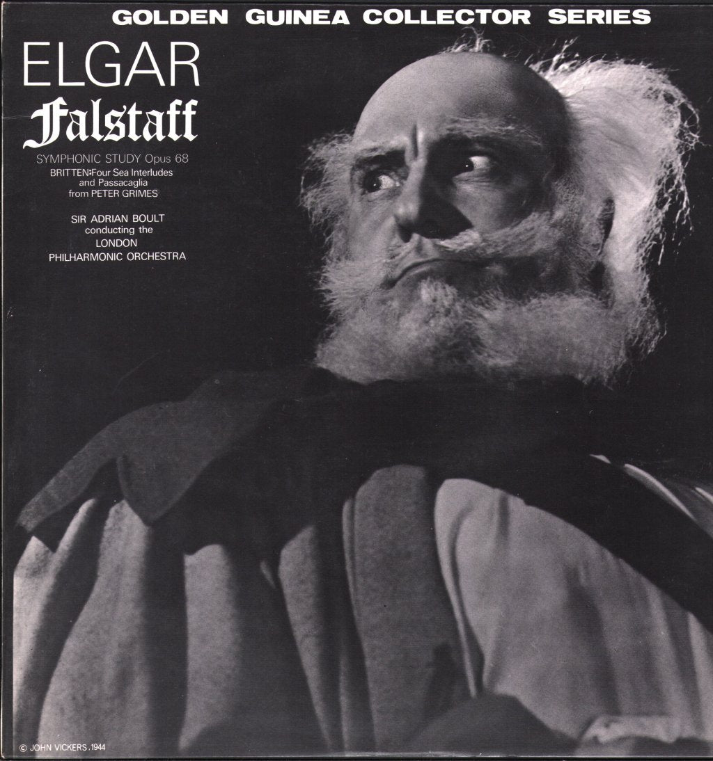 Sir Adrian Boult / London Philharmonic Orchestra - Elgar - 'Falstaff', Symphonic Study, Opus 68 / Britten - 'Peter Grimes' - Lp