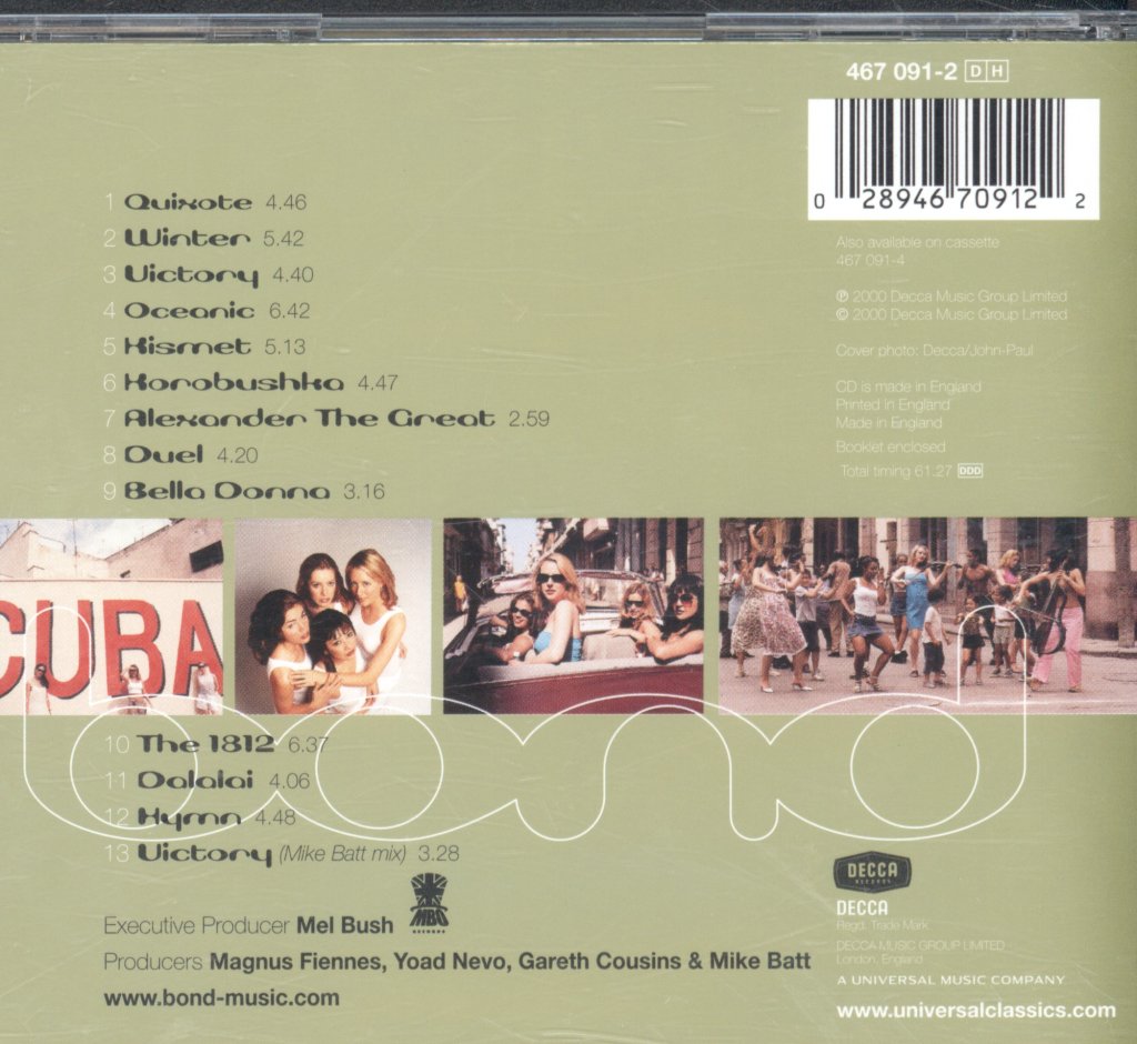 Bond (Dance) - Born - Cd