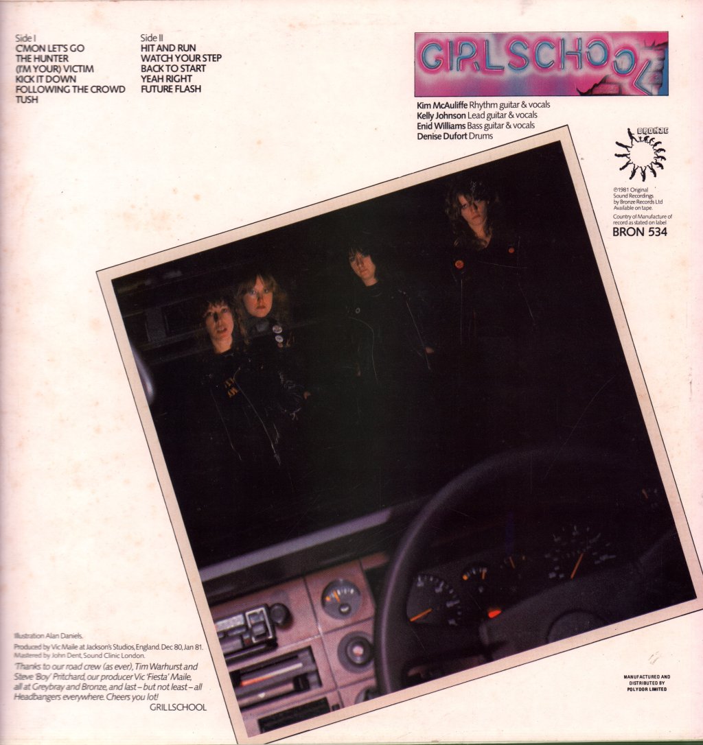 Girlschool - Hit And Run - Lp