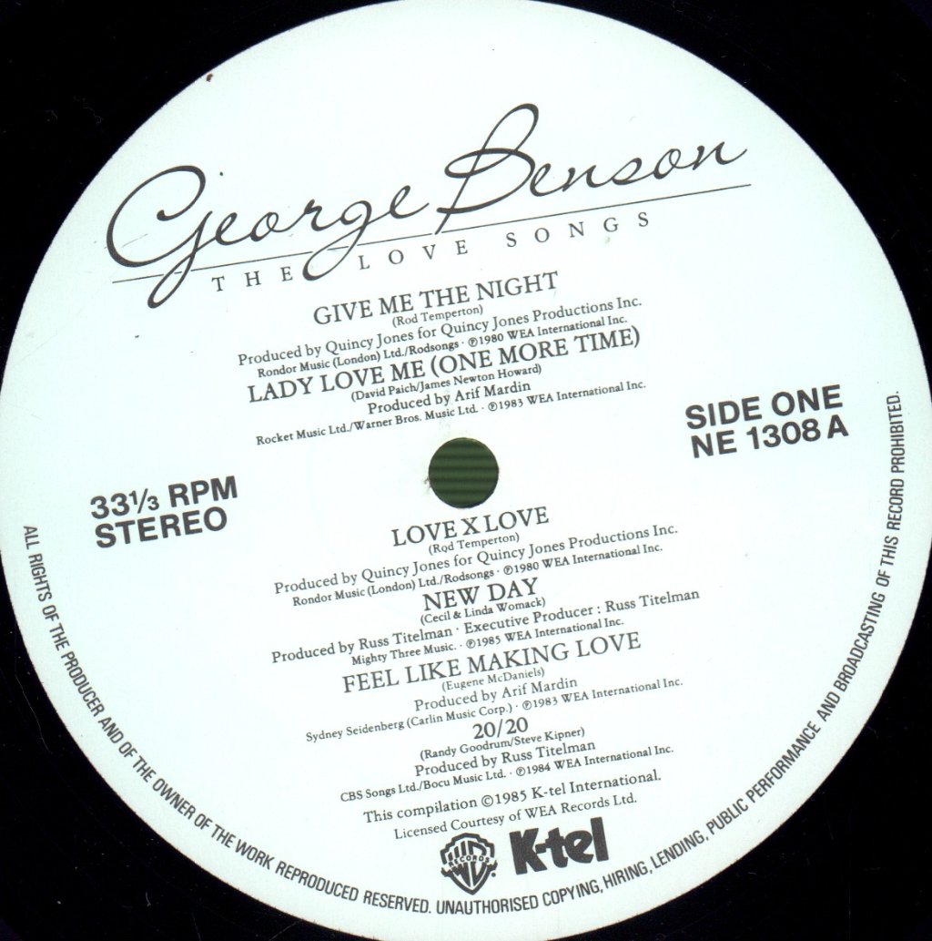 George Benson - Love Songs - Lp