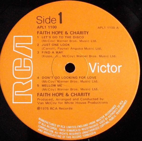 Faith Hope And Charity (70'S Artist) - Faith, Hope & Charity - Lp