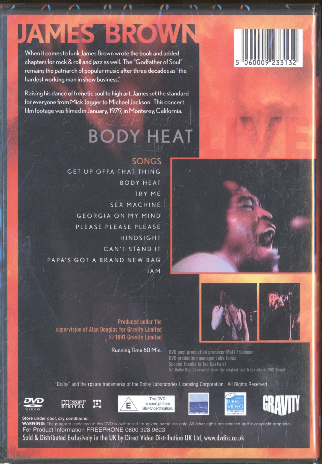 James Brown - Body Heat Live - Dvd