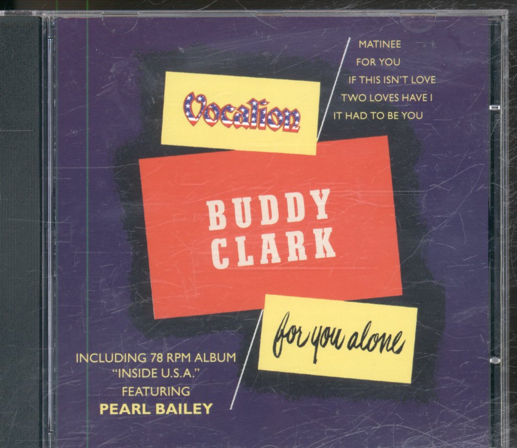 Buddy Clark (jazz) - For You Alone - Cd