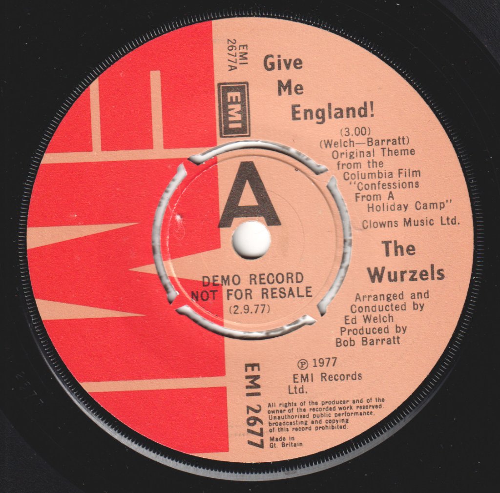 Wurzels - Give Me England - 7 Inch