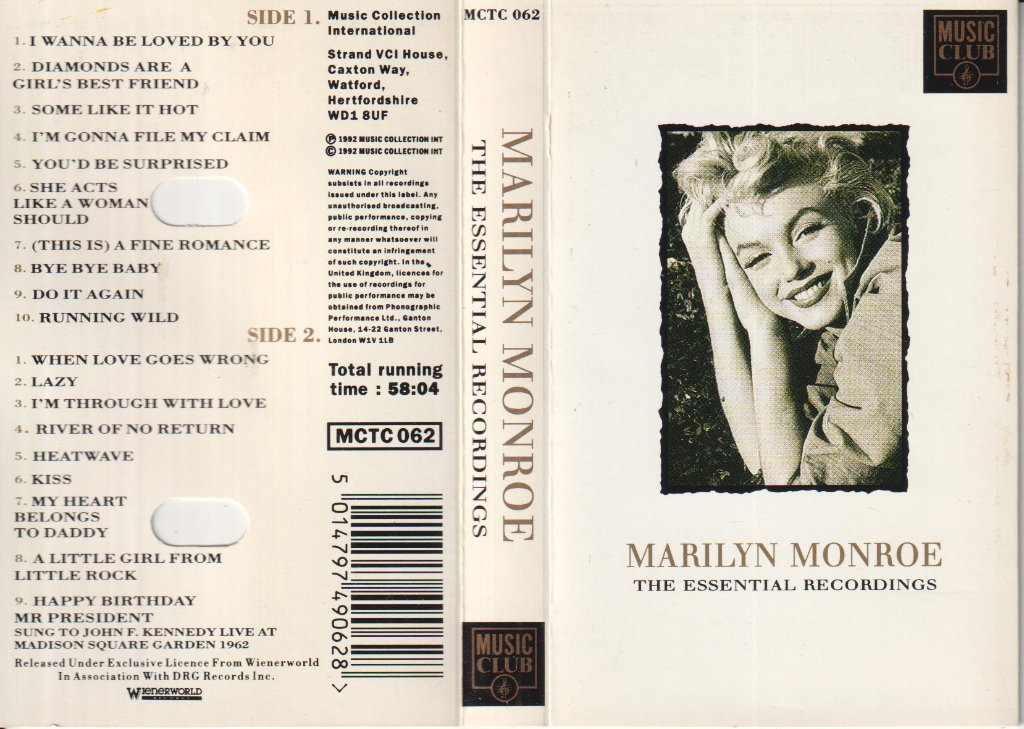 Marilyn Monroe - Essential Recordings - Cassette
