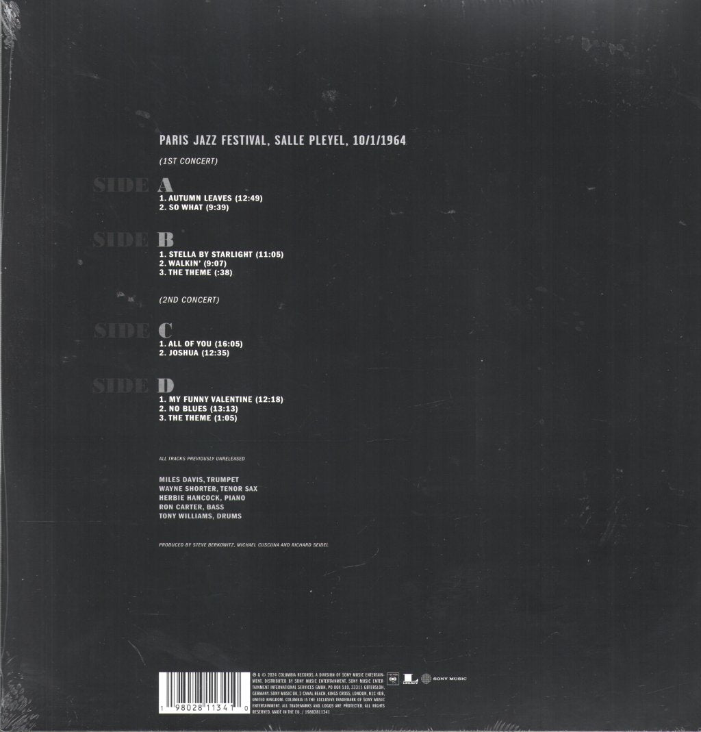 Miles Davis - Paris Jazz Festival 1964 - Double Lp