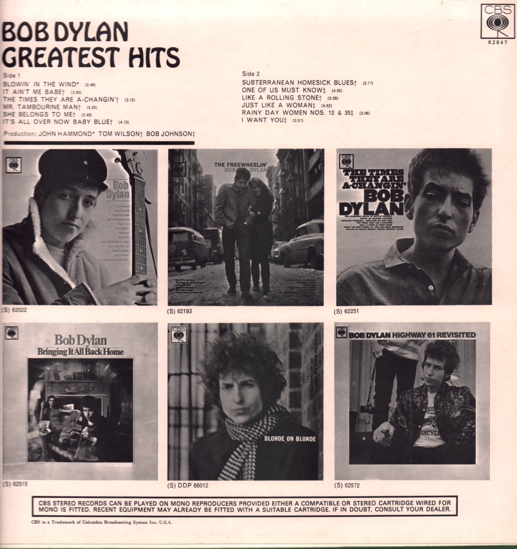 Bob Dylan - Greatest Hits - Lp