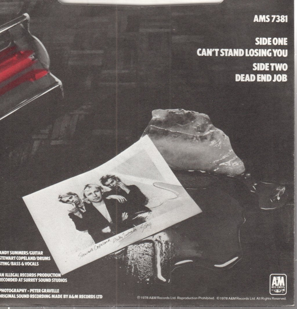 Police - Can't Stand Losing You - 7 Inch