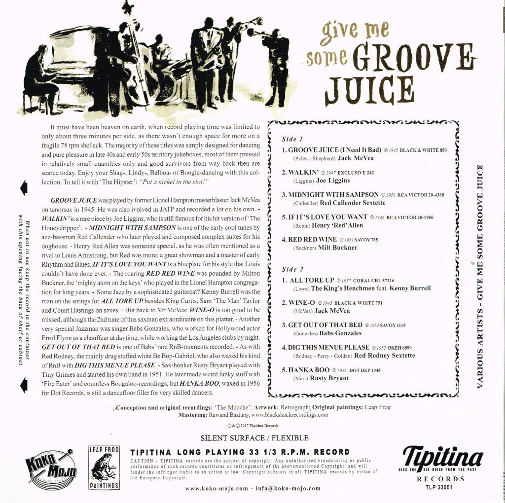 Various Artists - Give Me Some Groove Juice - 10 Inch