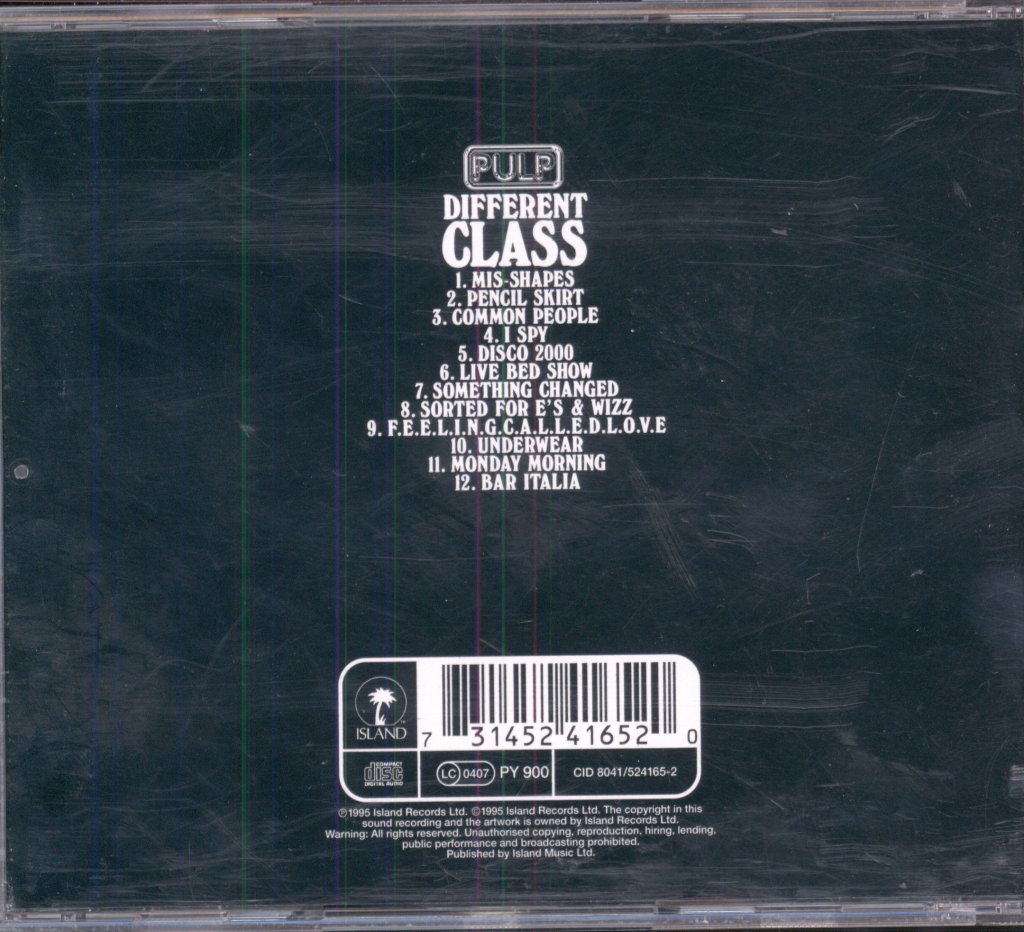 Pulp - Different Class - Cd