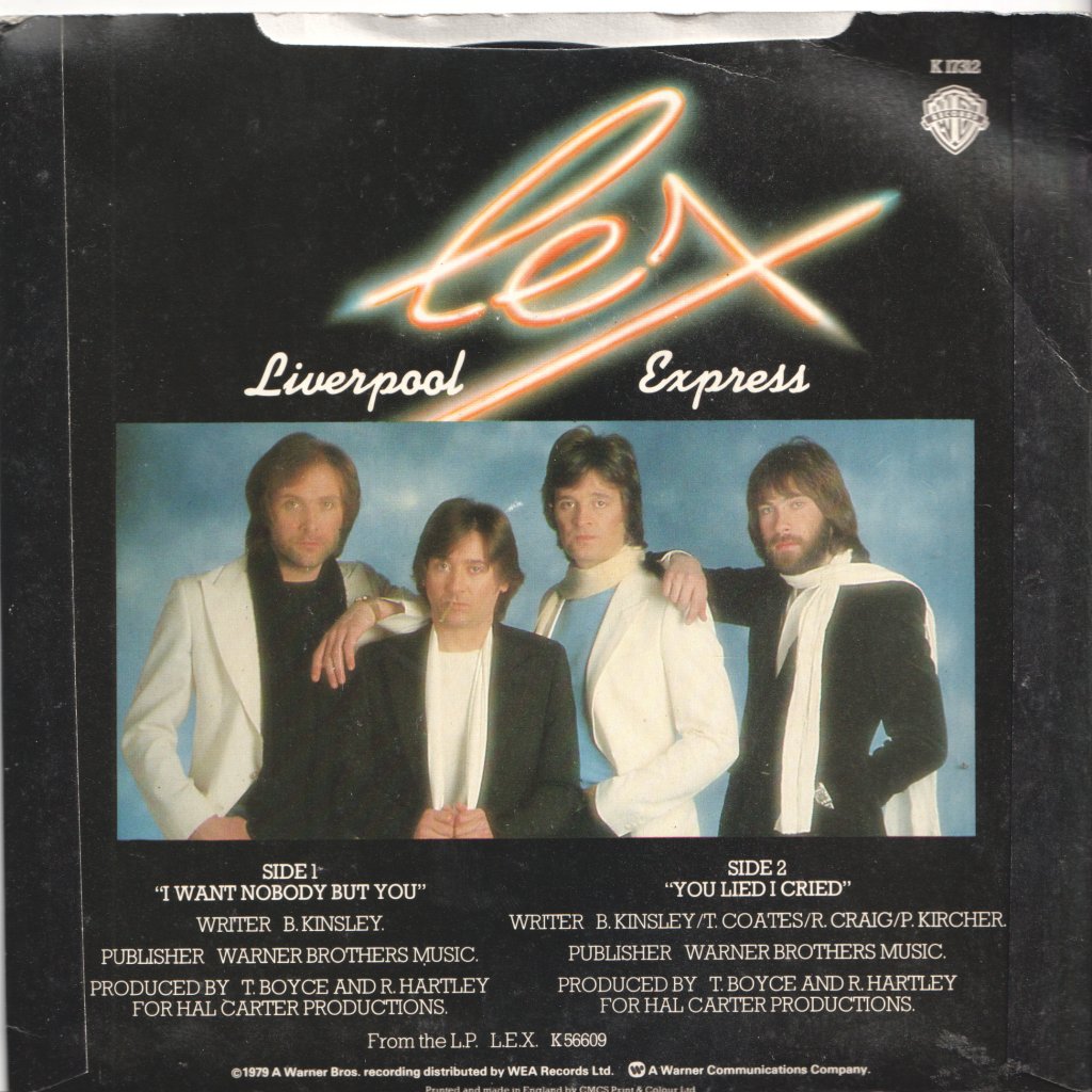 Liverpool Express - I Want Nobody But You - 7 Inch